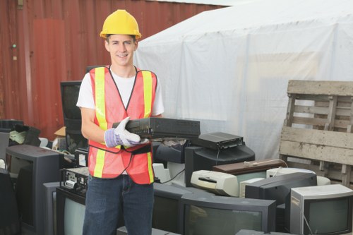 Extra-large skip container ready for waste disposal in Havering