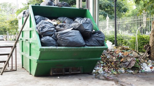 Mini skip suitable for small-scale cleanups in Havering